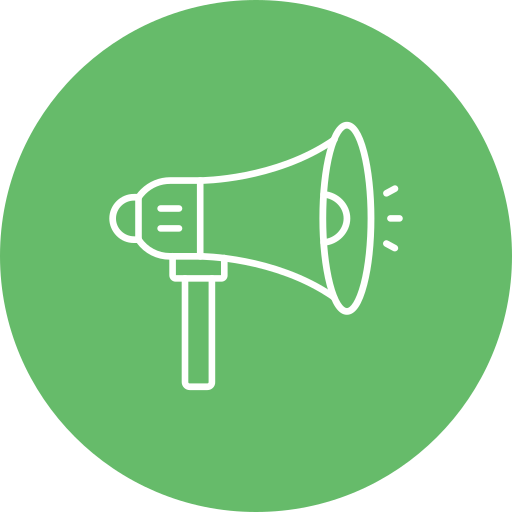 Megaphone Generic color fill icon