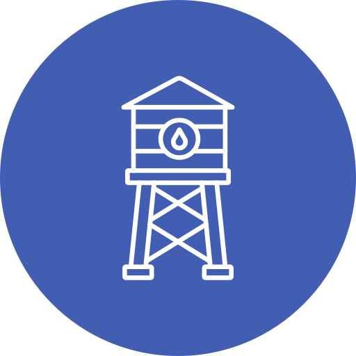 watertoren Generic color fill icoon