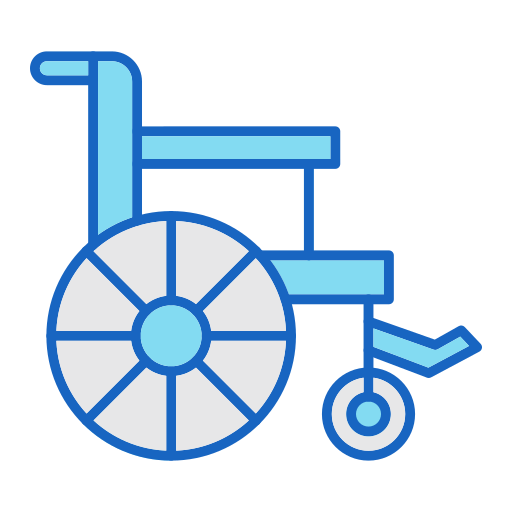 wheel chair Generic color lineal-color icon