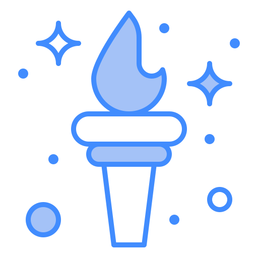 Olympic flame Generic color lineal-color icon