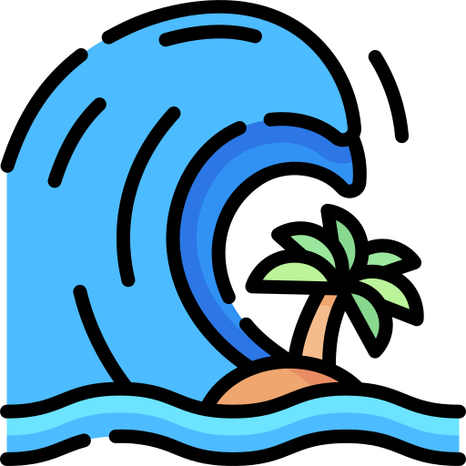 tsunami Special Lineal color icon