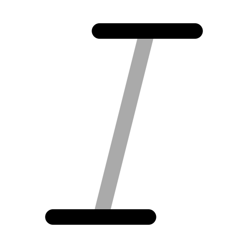 corsivo Generic color outline icona