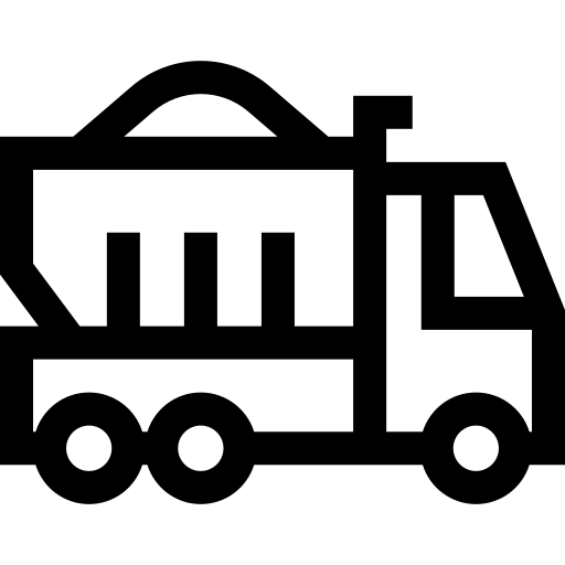 ciężarówka wywrotka Basic Straight Lineal ikona