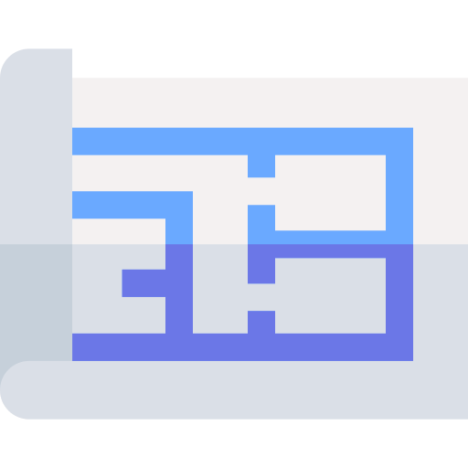 집 계획 Basic Straight Flat icon