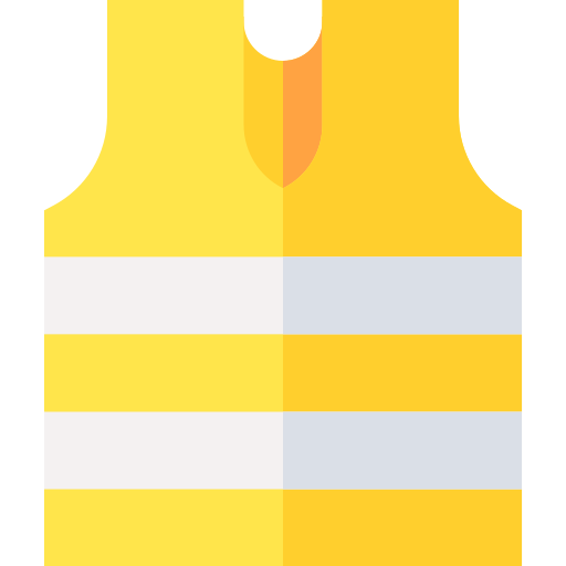 chalecos salvavidas Basic Straight Flat icono