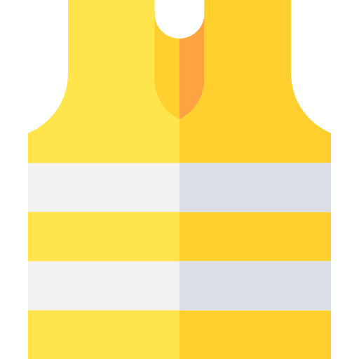 Life vest Basic Straight Flat icon