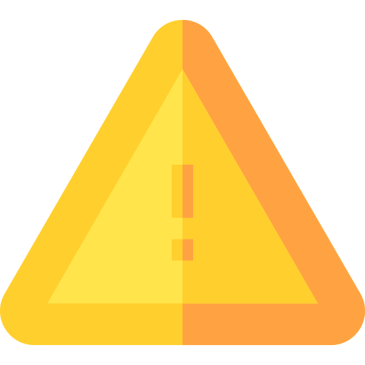 avvertimento Basic Straight Flat icona
