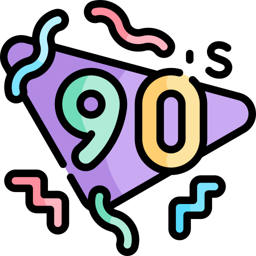 90s Kawaii Lineal color icon
