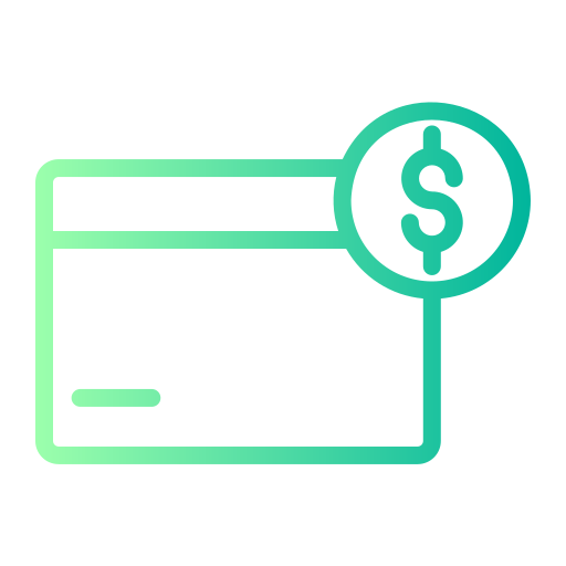 Atm card Generic gradient outline icon