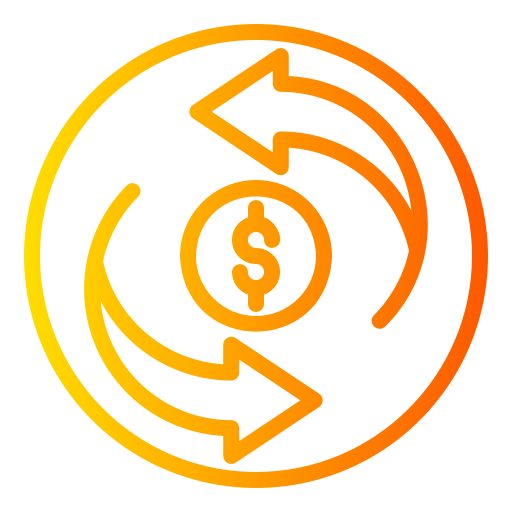 Money Transfer Generic gradient outline icon
