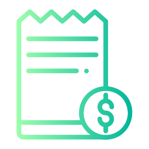 Invoice Generic gradient outline icon