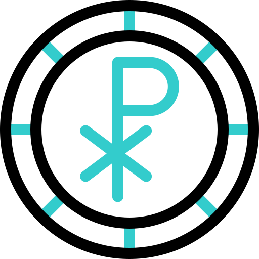 Chi Rho Basic Accent Outline icon