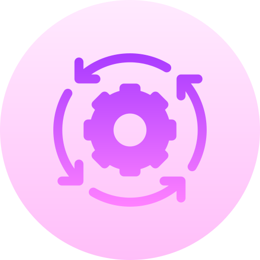 gestione Basic Gradient Circular icona