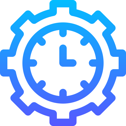 gestión del tiempo Basic Gradient Lineal color icono