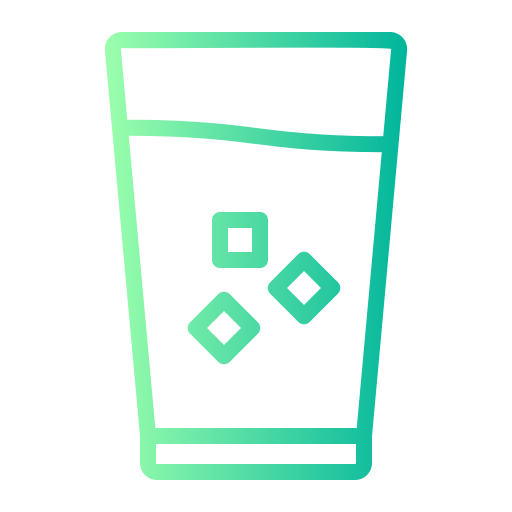 bicchiere d'acqua Generic gradient outline icona