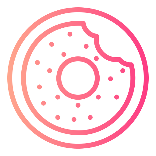 donut Generic gradient outline icoon