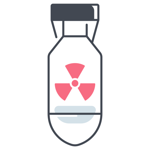 Ядерная бомба Generic color lineal-color иконка