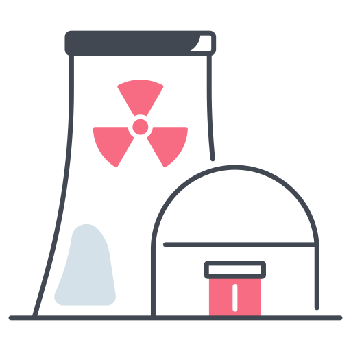 elektrownia jądrowa Generic color lineal-color ikona