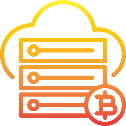 bitcoin srip Gradient icono