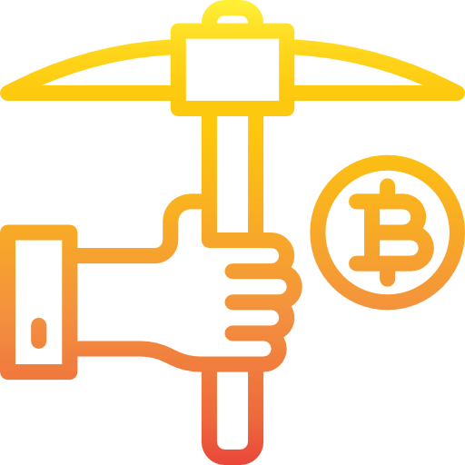 bitcoin srip Gradient icono
