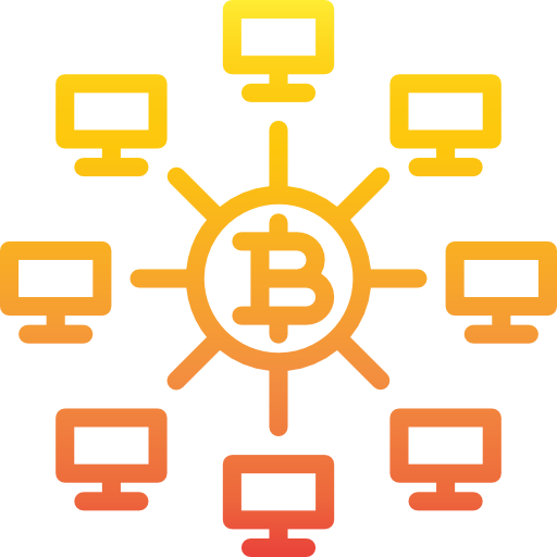 Bitcoin srip Gradient icon