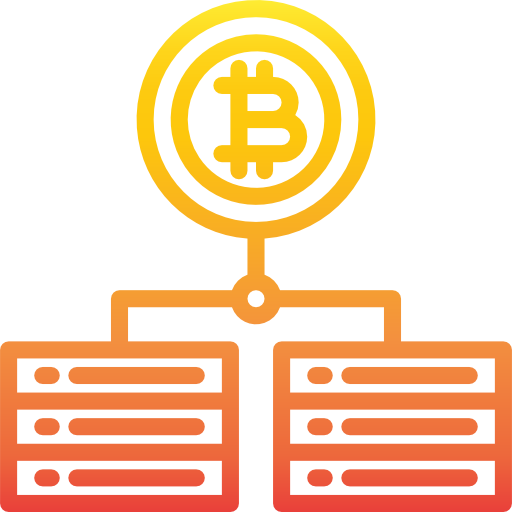 bitcoin srip Gradient icono