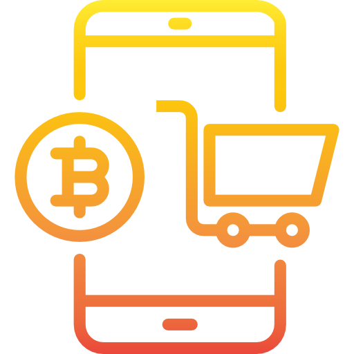 Cryptocurrency srip Gradient icon