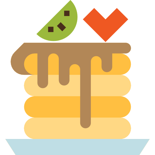 Pancake PongsakornRed Flat icon