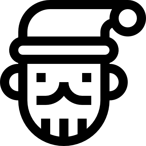 weihnachtsmann Pixelmeetup Lineal icon