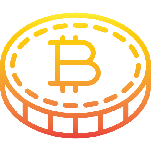 bitcoin srip Gradient icona