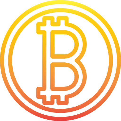 bitcoin srip Gradient icono