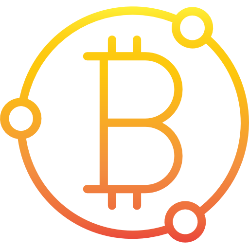bitcoin srip Gradient icona