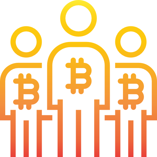 Blockchain srip Gradient icon