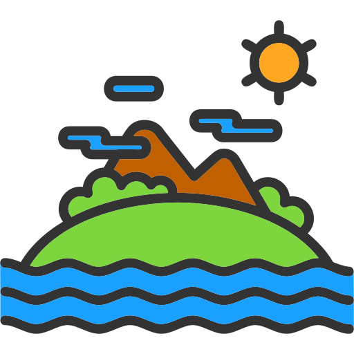 wyspa Generic color lineal-color ikona