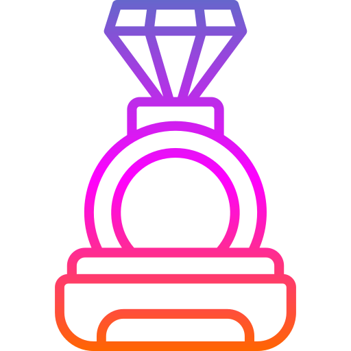 anello di diamanti Generic gradient outline icona