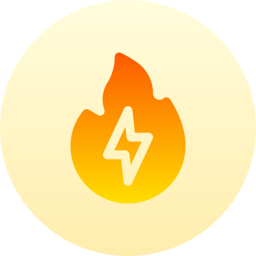 fuego Basic Gradient Circular icono