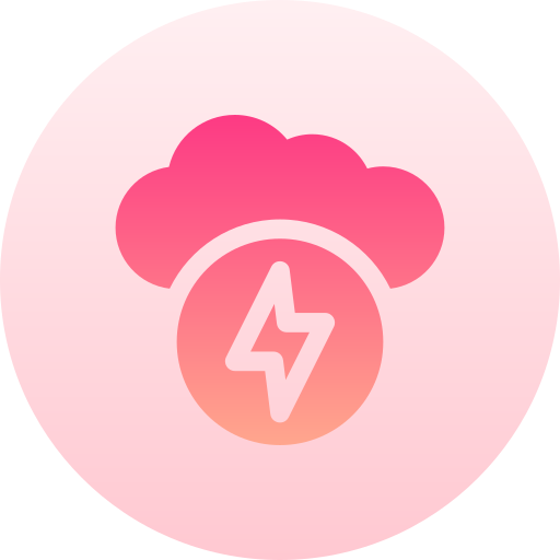 폭풍 Basic Gradient Circular icon