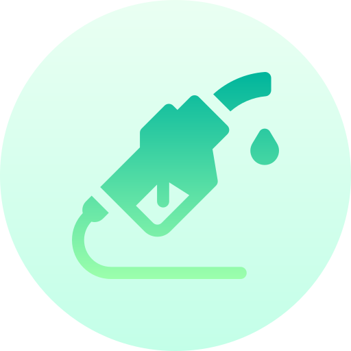 ガソリン Basic Gradient Circular icon