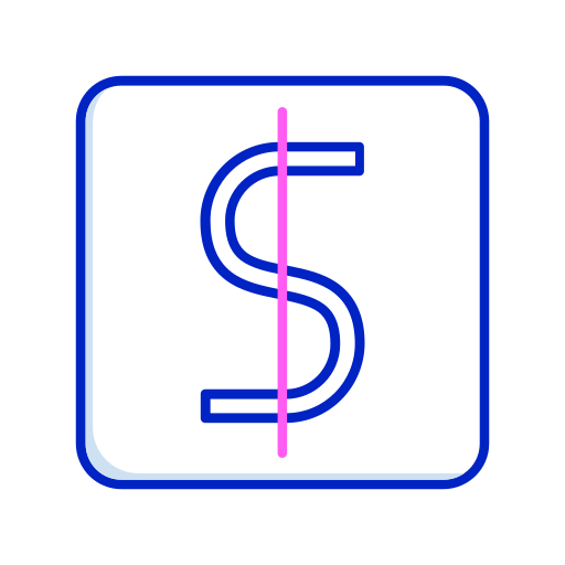 símbolo de dólar Generic color lineal-color icono