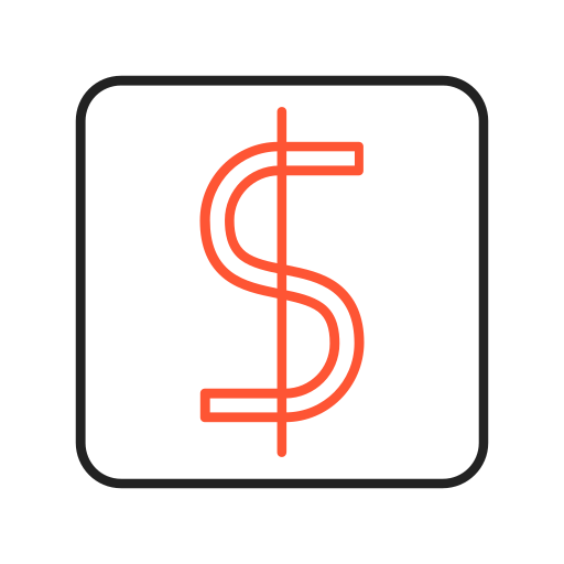 símbolo de dólar Generic color outline icono