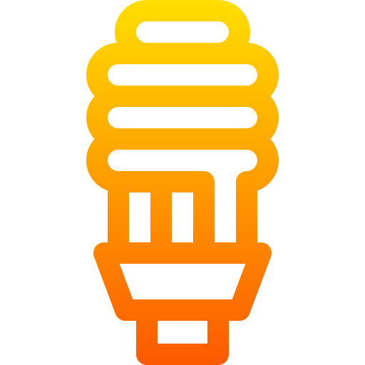 lampadina Basic Gradient Lineal color icona