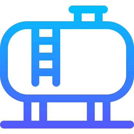 가스 탱크 Basic Gradient Lineal color icon