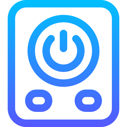 botón de encendido Basic Gradient Lineal color icono