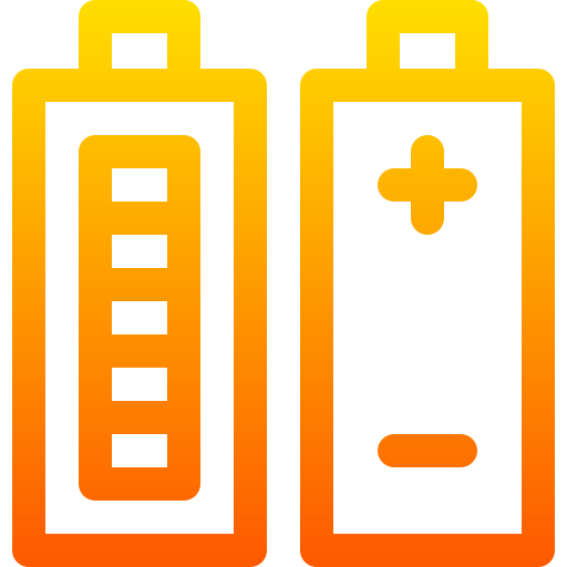 Battery Basic Gradient Lineal color icon