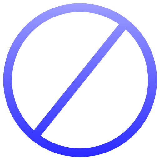 prohibición Generic gradient outline icono