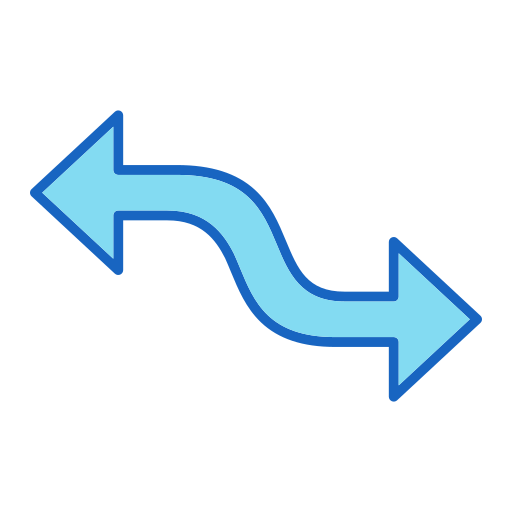 Curved Arrow Generic color lineal-color icon