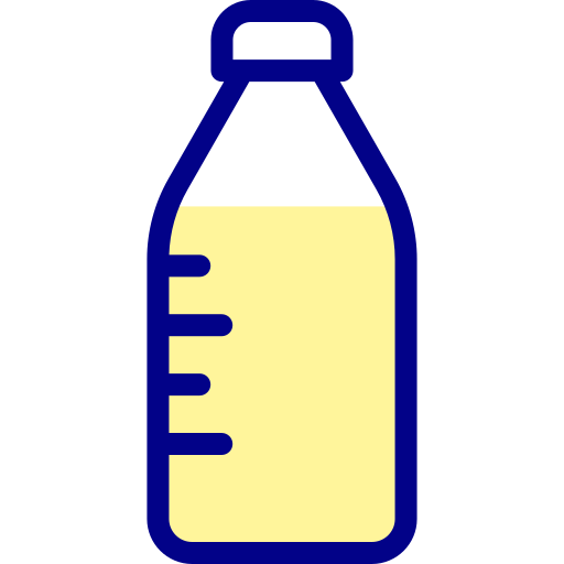 garrafa de leite Detailed Mixed Lineal color Ícone