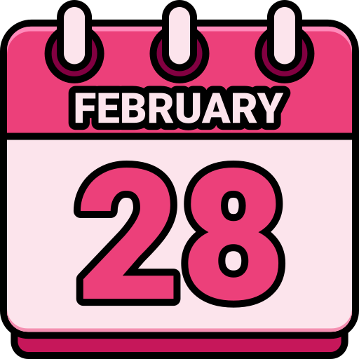 28. februar Generic color lineal-color icon
