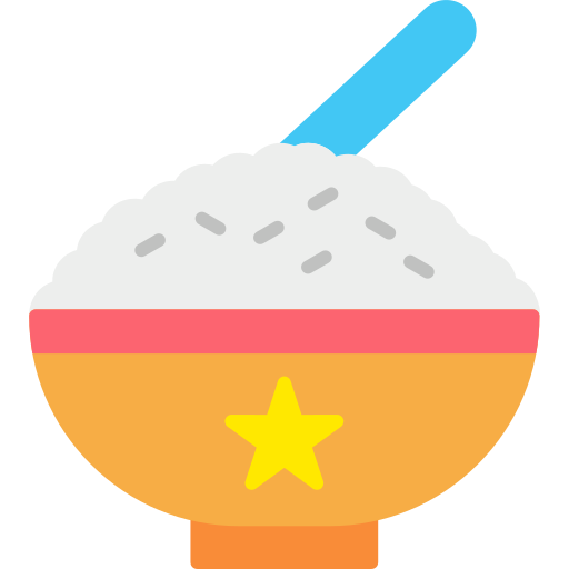 miska ryżu Generic color fill ikona