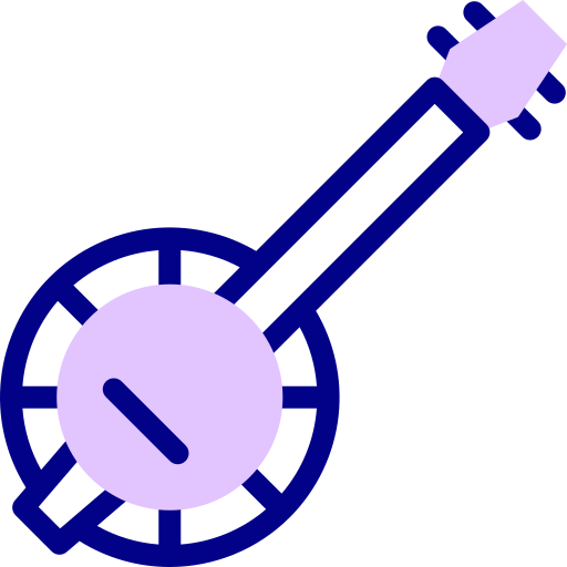 밴조 Detailed Mixed Lineal color icon